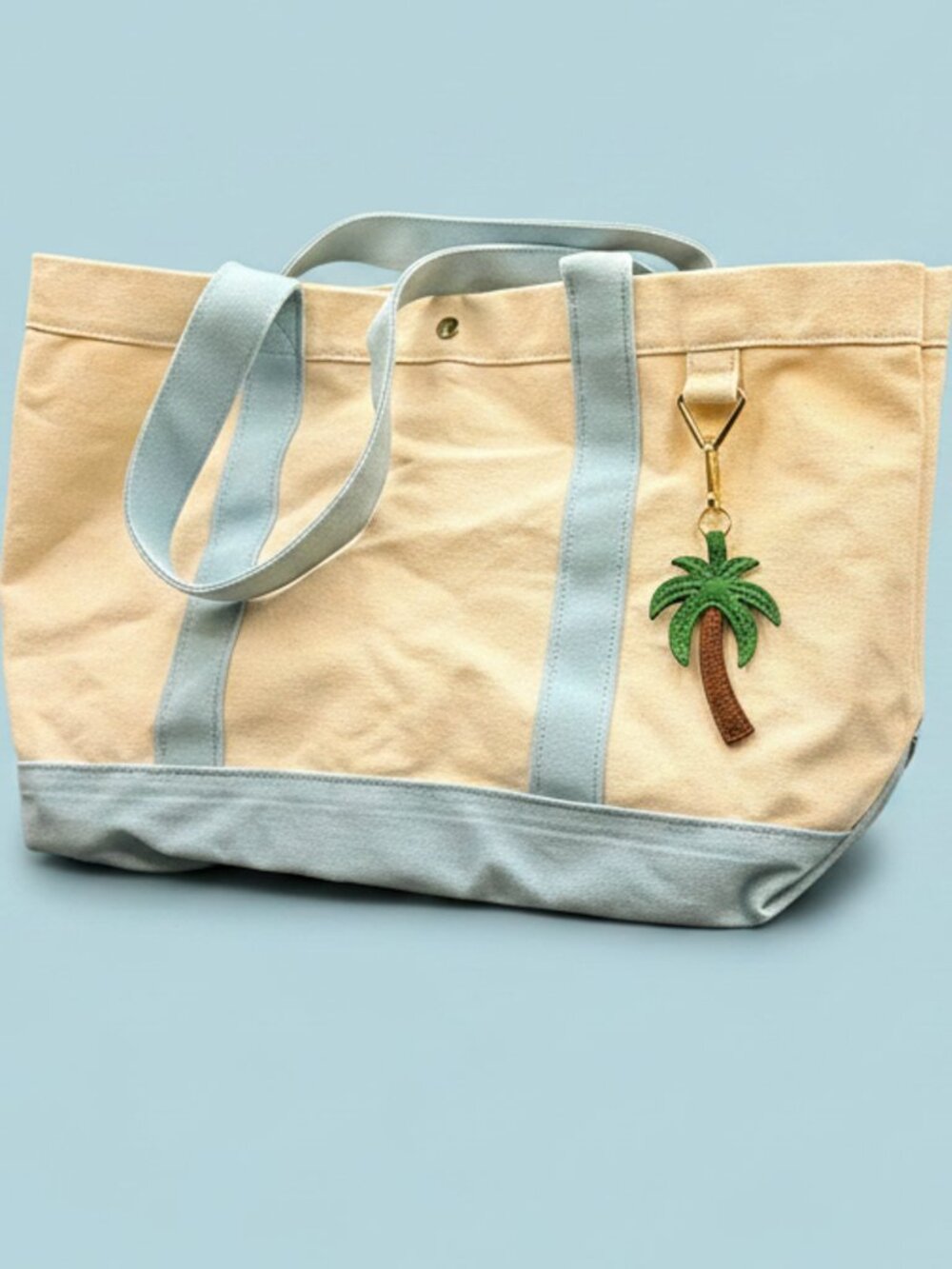 BaubleBar "Away We Go" Coastal Essential Large Canvas Tote